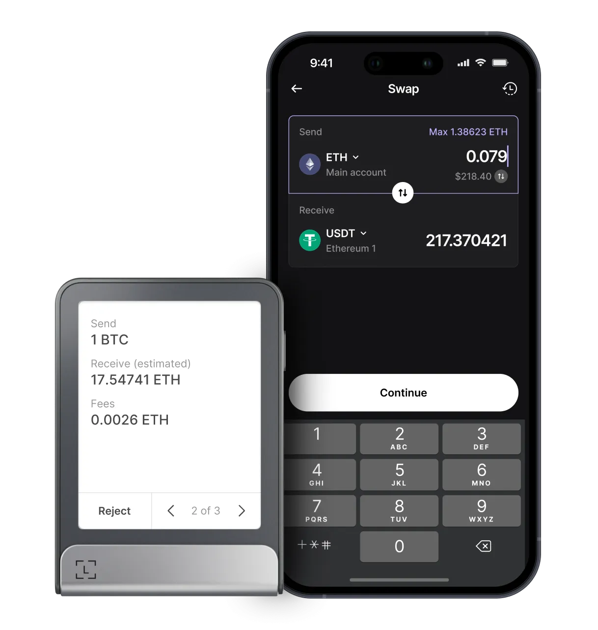 轻松便捷地<span>互换加密货币</span>